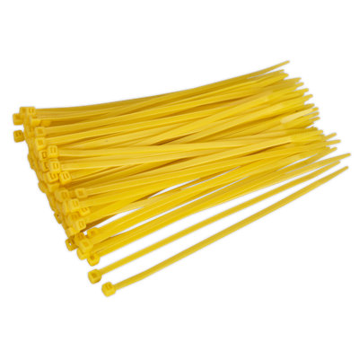 Sealey Cable Ties Heat Resistant 200 X 4.8mm Yellow Pack Of 100 Ct20048P100Y from B&Q