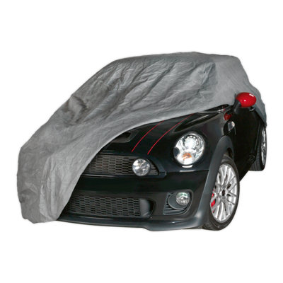 Sealey All Seasons Car Cover Waterproof 3-Layer Breathable - Small Sccs