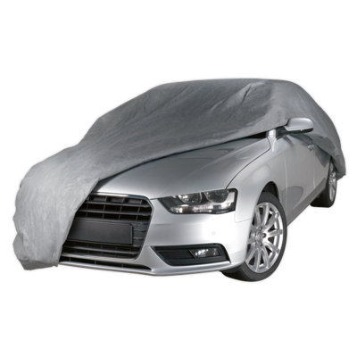 Sealey All Seasons Car Cover Waterproof 3-Layer Breathable - Large Sccl