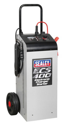 B&Q Sealey Electronic Charger Maintainer/Starter 75/400A 12/24V Ecs400 Silver