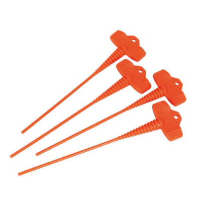 Sealey Sealant Caulk Adhesive Mastic Tube Nozzle Stoppers Safeguard Seals X4 from B&Q