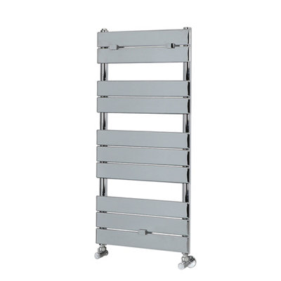 Homestylestore Chrome Flat Panel Heated Towel Rail Radiator 1000mm X 450mm from B&Q