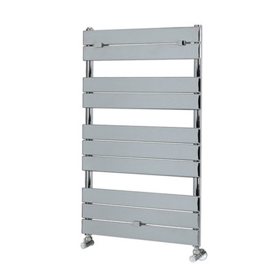 Homestylestore Chrome Flat Panel Heated Towel Rail Radiator 1000mm X 600mm from B&Q