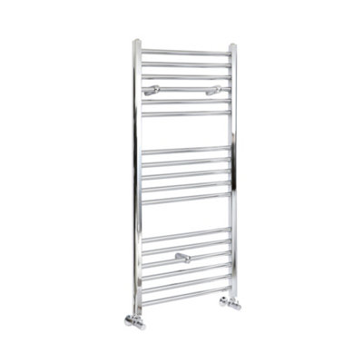 Homestylestore Chrome Straight Bar Heated Towel Rail Radiator 1200mm X 600mm from B&Q