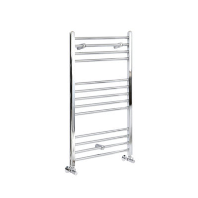 Homestylestore Chrome Straight Bar Heated Towel Rail Radiator 1000mm X 600mm from B&Q