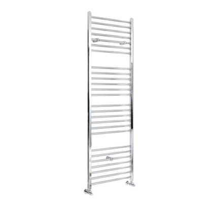 Homestylestore Chrome Straight Bar Heated Towel Rail Radiator 1800mm X 500mm from B&Q