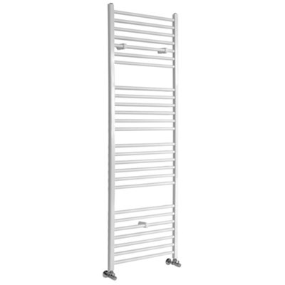 Homestylestore White Straight Bar Heated Towel Rail Radiator 1800mm X 500mm from B&Q