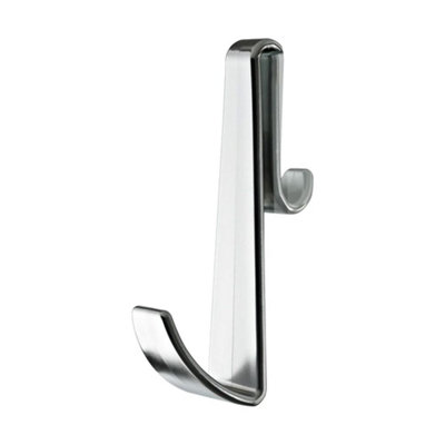 Homestylestore Chrome Frameless Shower Enclosure Bath Robe Or Towel Hook from B&Q