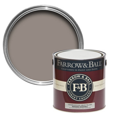 B&Q -  Modern Charleston Gray No.243 Eggshell Paint2.5L