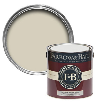 B&Q -  Modern Shadow White No.282 Eggshell Paint2.5L