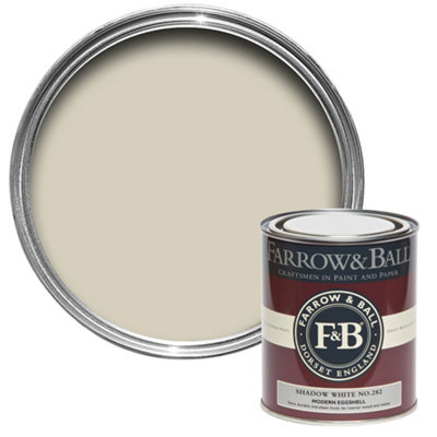 B&Q -  Modern Shadow White No.282 Eggshell Paint750Ml