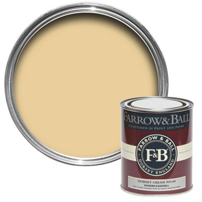 Farrow & Ball Modern Dorset Cream No.68 Eggshell Paint750Ml