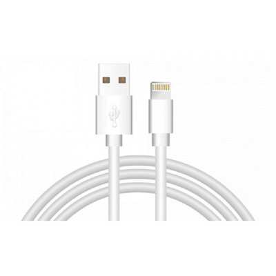 Jivo Mfi 1M Lightning Data Cable WhiteFast Charge Apple Power Lead For Work VanJob Site Radio & Phone from B&Q