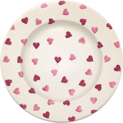 Breakfast/salad Plate: 1 X 22Cm Emma Bridgewater Breakfast Plate Pink HeartsCeramic from B&Q