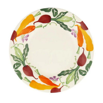 B&Q - Breakfast/salad Plate: 1 X 22Cm  Carrots & Beets PlateCeramic