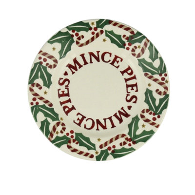 Dinner Plate: 1 X 22Cm Emma Bridgewater Candy Canes Medium Dinner PlateCeramic from B&Q
