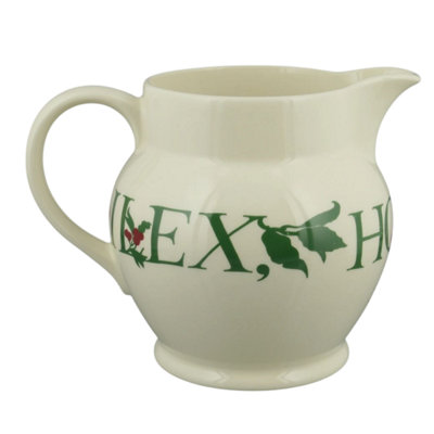 Jug: 1 X 60Ml Emma Bridgewater Christmas Toast Holly & Ivy 3 Pint JugCeramic from B&Q