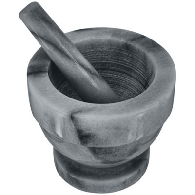 Judge Marble Mortar & Pestle Set 13CmGrey from B&Q