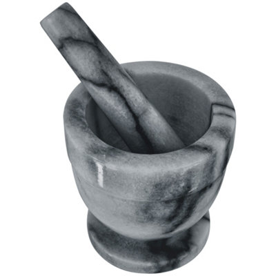 Judge Marble Mortar & Pestle Set 10CmGrey from B&Q