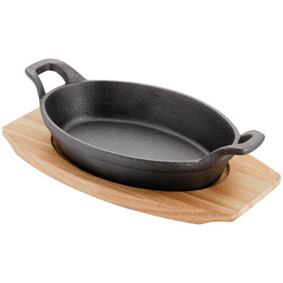 Judge Cast Iron Sizzle & Serve Gratin DishBlack from B&Q