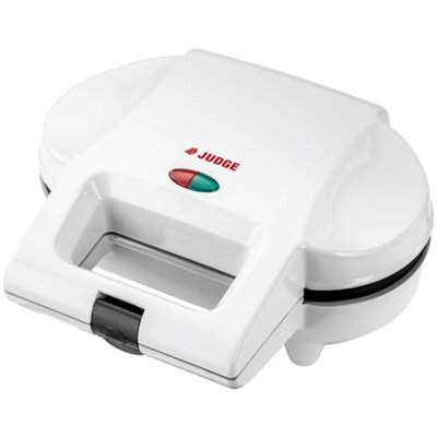Judge White Double Pie Maker With Pastry Cutter And Non-Stick Plates For 2 Deep Pies, Gift Boxed, Compact Size 24Cm X 27Cm X 12Cm 1000W - Image 6