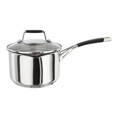 Stellar 5000 Induction 18Cm Draining Lid Saucepan from B&Q