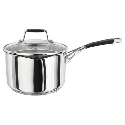 Stellar 5000 Induction 20Cm Draining Lid Saucepan from B&Q