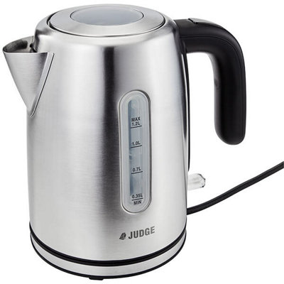 Judge Kettle Brushed Silver 1.2 Litre from B&Q
