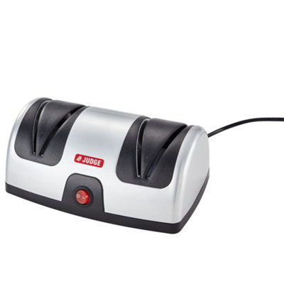 Judge Electric Slicer Sharpener & HonerSilver/black from B&Q
