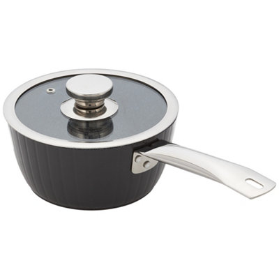Judge Evertough Non-Stick Saucepan 18Cm / 1.6LBlack from B&Q