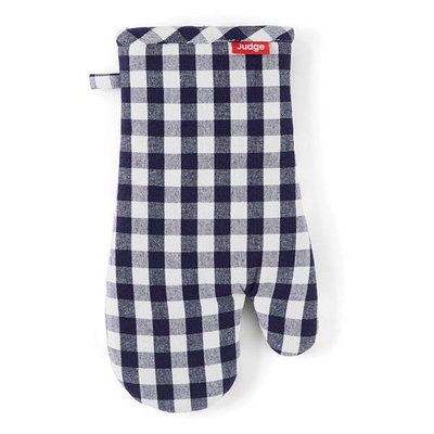 Judge Textiles Blue Check Oven Glove from B&Q