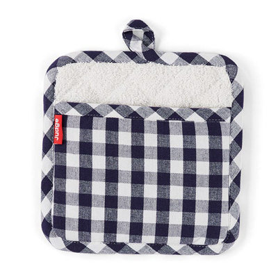 Judge Textiles Blue Check Pot Holder from B&Q