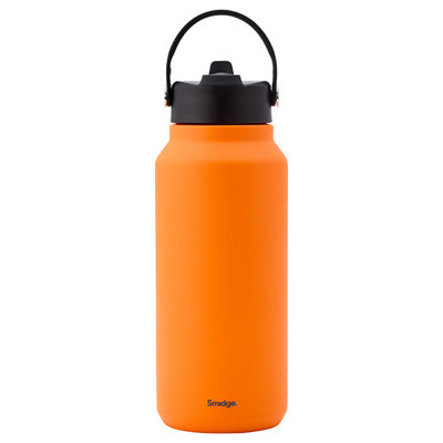 Smidge 900Ml Flip Straw Bottle Citrus from B&Q