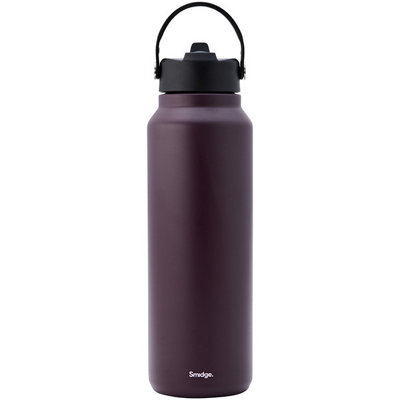 Smidge 1.2L Flip Straw Bottle Autumn Berry from B&Q