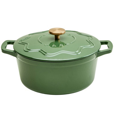 Judgeware Enamelled Cast Iron Casserole 26Cm / 4.5L - Green