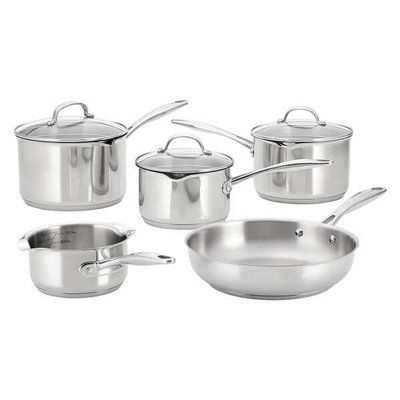 Stellar 7000 Profile 5 Piece Draining Cookware Set from B&Q