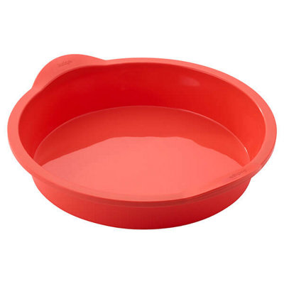 B&Q -  Silicone 23Cm Berry Round Cake Tin