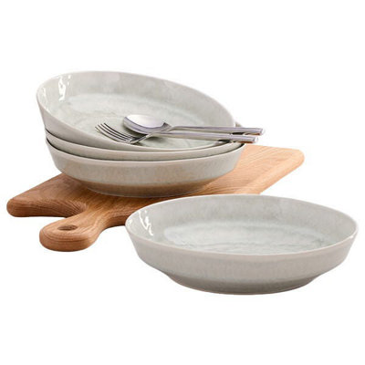 B&Q -  Stoneware Bantham Set Of 4 Pasta Bowls