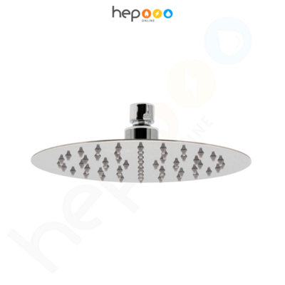 Vado Aquablade Round Slimline Shower Head 200mm Chrome from B&Q