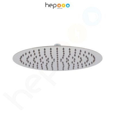 Vado Aquablade Round Slimline Shower Head 300mm Chrome from B&Q