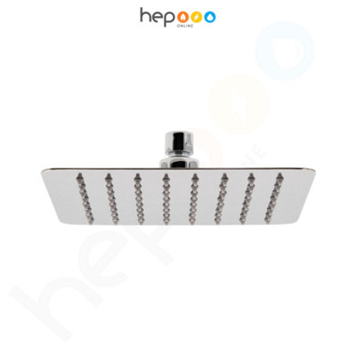 Vado Aquablade Square Slimline Shower Head 200mm Chrome from B&Q