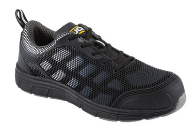 Jcb Cagelow S1P Black Lightweight Steel Toe/midsole Safety Work Trainer from B&Q