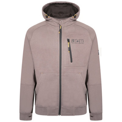 Jcb Grey Trade Zip Thru Hoodie