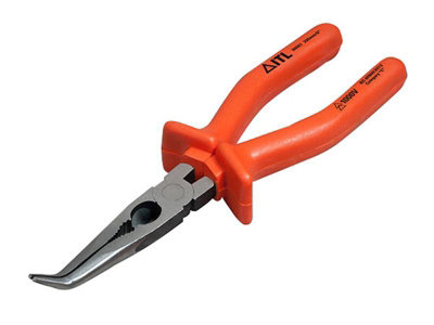 Itl Insulated 00081 Insulated Bent Nose Pliers 200mm (8In) Itl00081 from B&Q