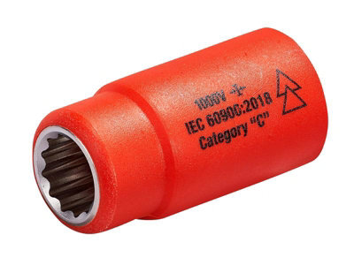 ITL Insulated High-Performance Insulated 13mm Drive Socket For Electrical Safety from B&Q