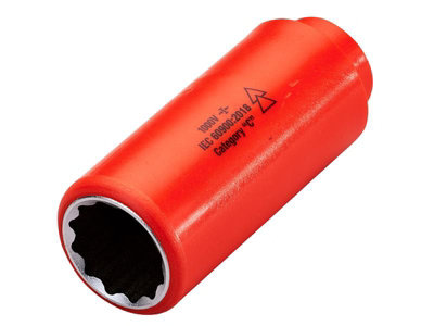 ITL Insulated High-Performance Insulated 24mm Deep Socket For Safe Electrical Work And Reliability from B&Q