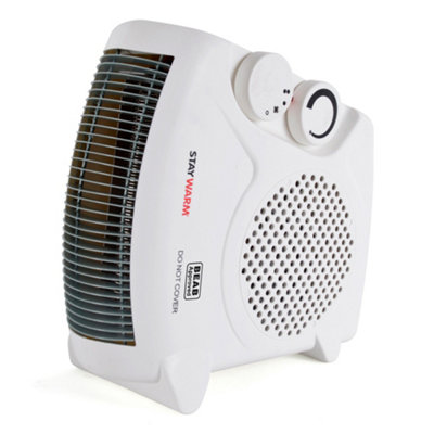 Staywarm 2000W Upright / Flatbed Fan Heater (Beab Approved)White from B&Q