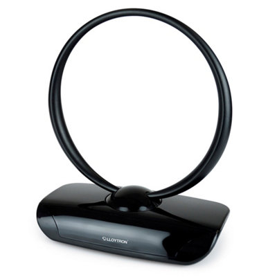 Lloytron Active Indoor Loop Tv Antenna50DbBlack from B&Q