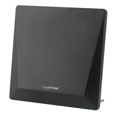Lloytron Active Indoor Panel Tv Antenna50DbMatt Black from B&Q