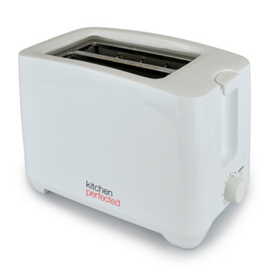 KitchenPerfected Kitchen Perfected 2 Slice Extra Wide Slot Toaster750W White from B&Q